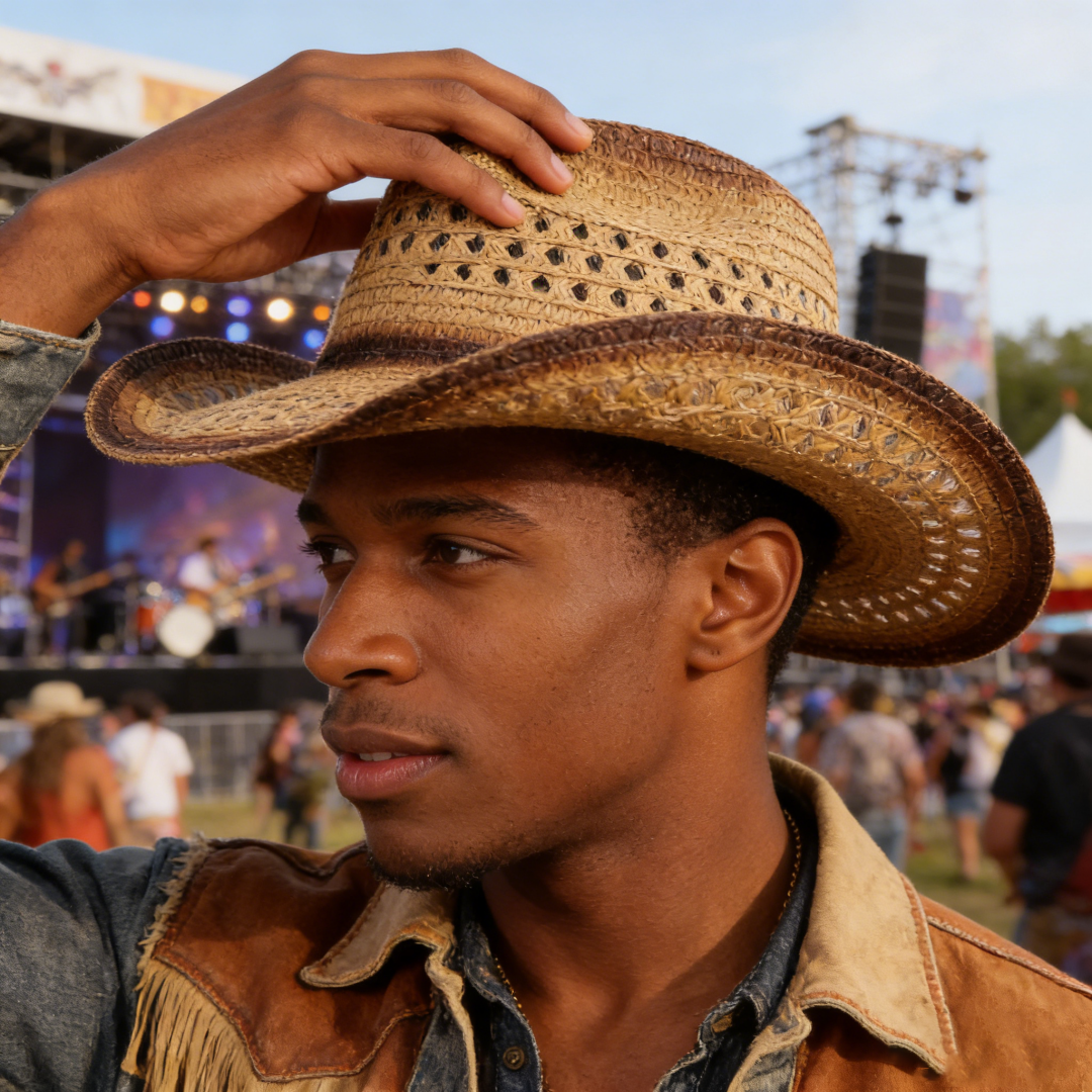 1PC Straw Western Cowboy Hat H - Cowboy Hat Straw avis et prix