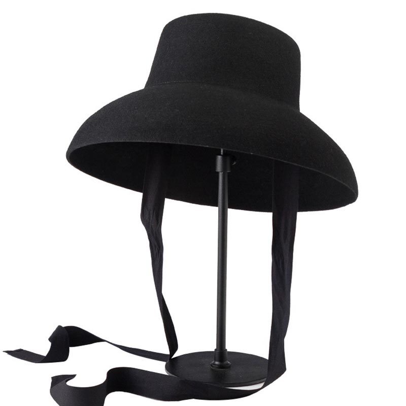 Retro Style Pure Wool Hat Wide - Fedora Hat Wool avis et prix