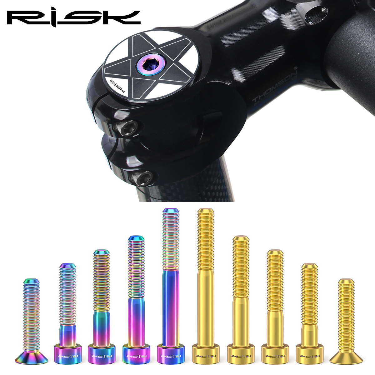 RISK 1pc Bicycle Titanium Allo - Snapback Hat Flat avis et prix