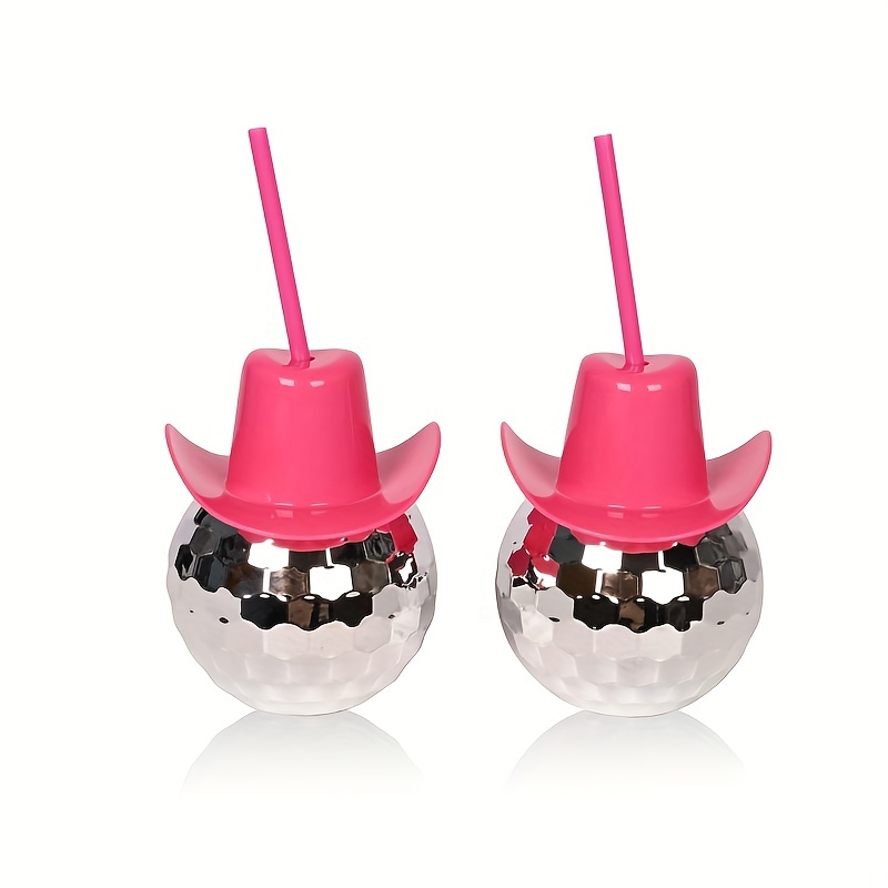 Disco Ball Cowboy Hat Tumbler  - Cowboy Hat Straw avis et prix