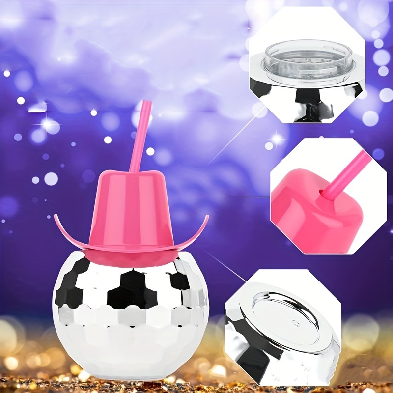 Disco Ball Cowboy Hat Tumbler  - Cowboy Hat Straw avis et prix