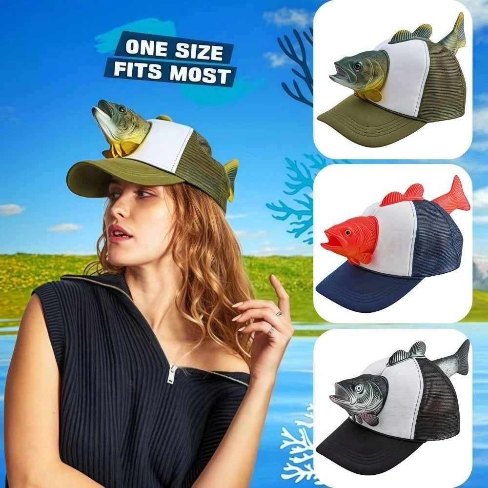 Funny 3D Fish Animal Trucker H - Trucker Cap Mesh avis et prix