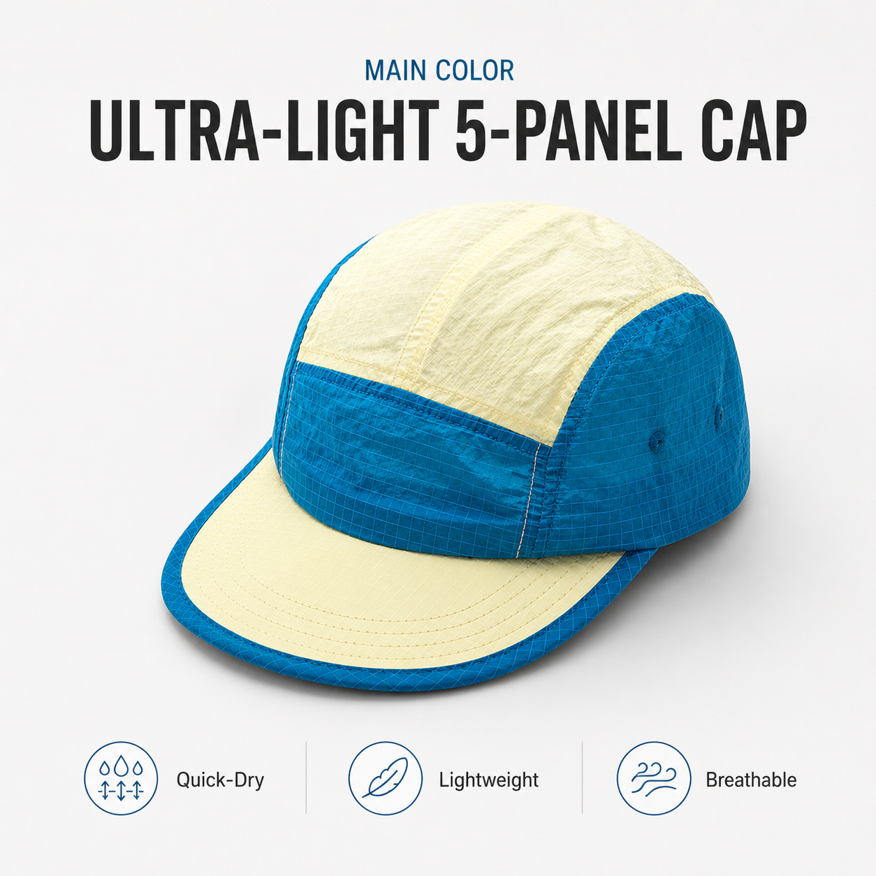 Unisex 5 Panel Camp Cap Ripsto - Corduroy Cap 5 Panel avis et prix