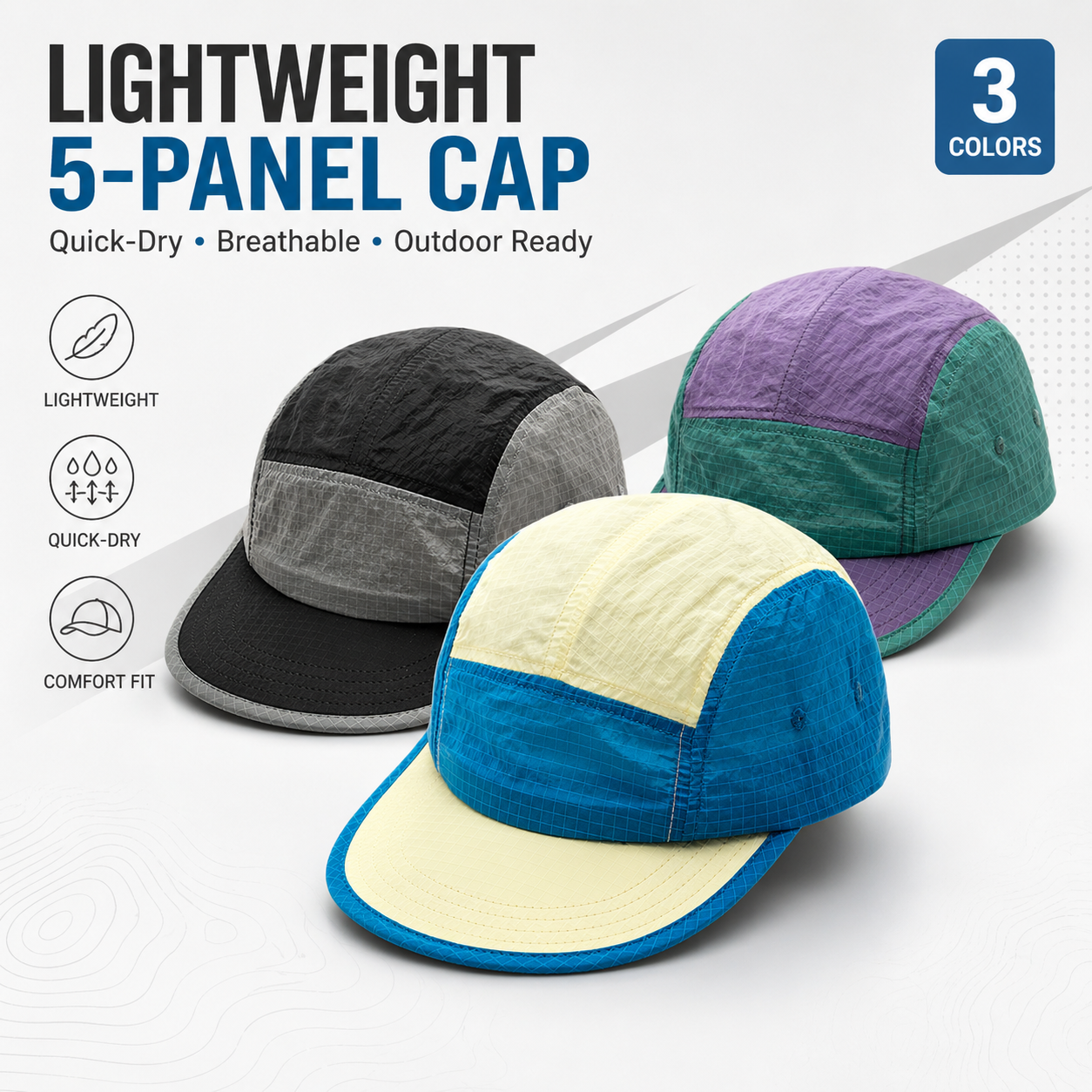 Unisex 5 Panel Camp Cap Ripsto - Corduroy Cap 5 Panel avis et prix