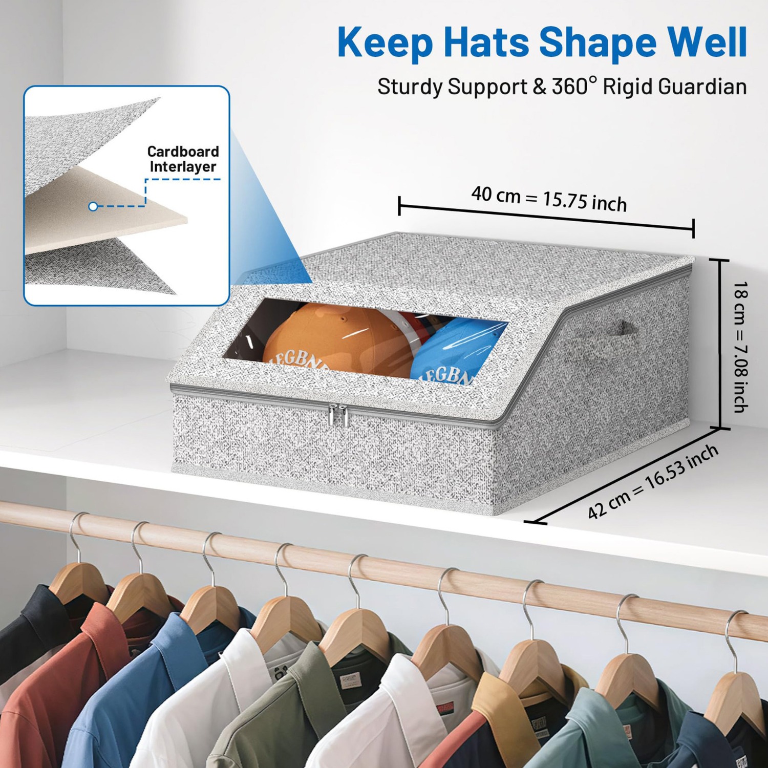 Large Capacity Double Row Hat  - Baseball Cap Structured avis et prix