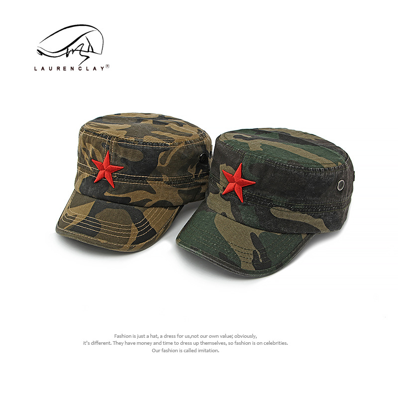 Men's Camouflage Flat Top Base - Dad Hat Cotton avis et prix