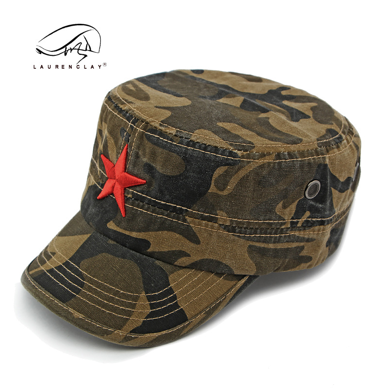 Men's Camouflage Flat Top Base - Dad Hat Cotton avis et prix
