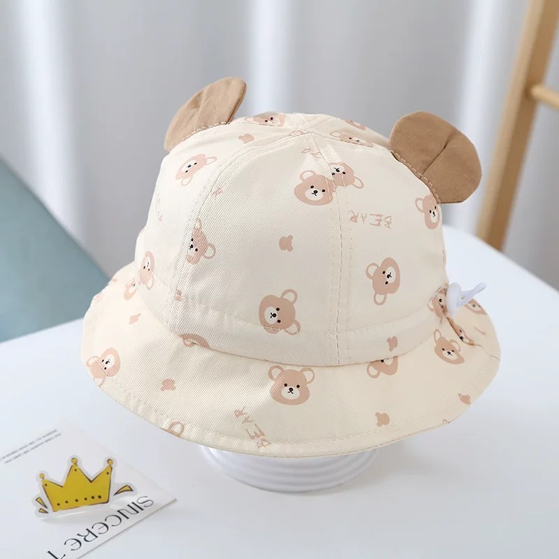 Spring 2026 New Cartoon Bear R - Bucket Hat Cotton avis et prix
