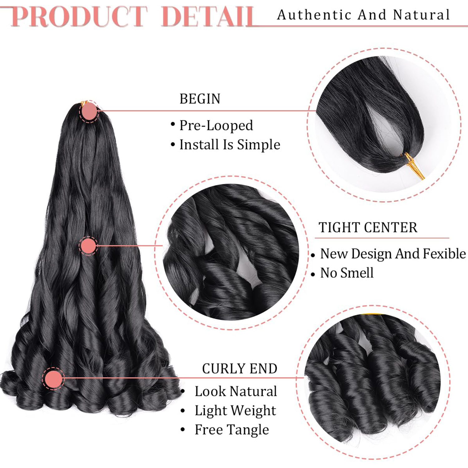 French Curly Braiding Hair 12/ - Beret French Wool avis et prix
