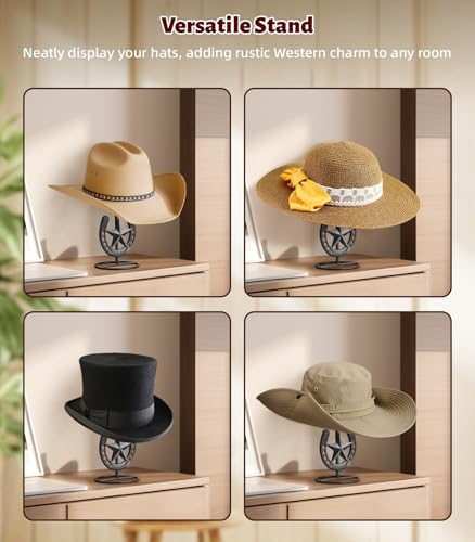 Western Horseshoe Star Hat Sta - Cowboy Hat Straw avis et prix