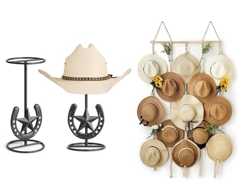 Western Horseshoe Star Hat Sta - Cowboy Hat Straw avis et prix