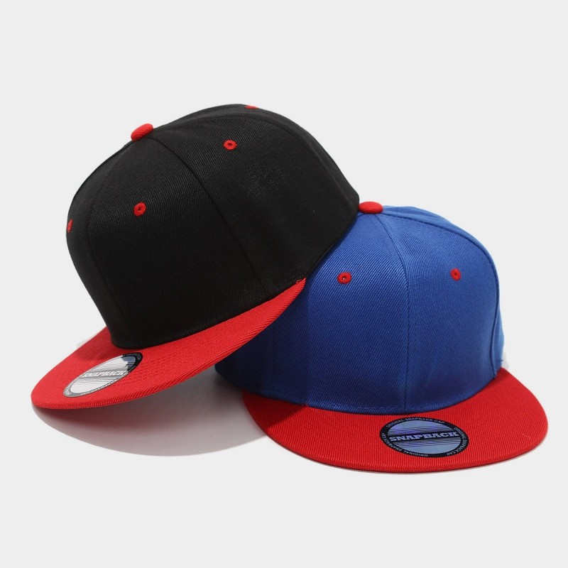 Two-Tone Color-Blocking Hip-Ho - Snapback Hat Flat avis et prix