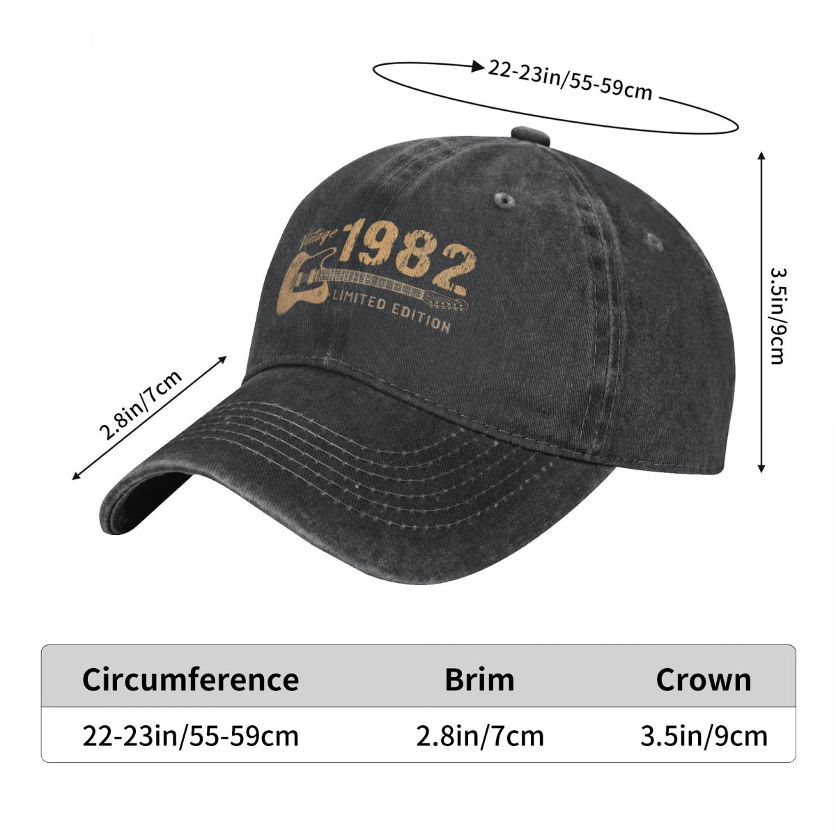 Washed Men's Baseball Cap Guit - Golf Cap Dad avis et prix