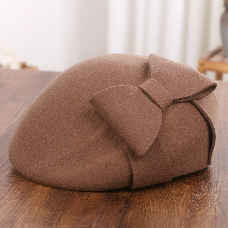 French Elegant Mesh-Bow Wool B - Beret French Wool avis et prix