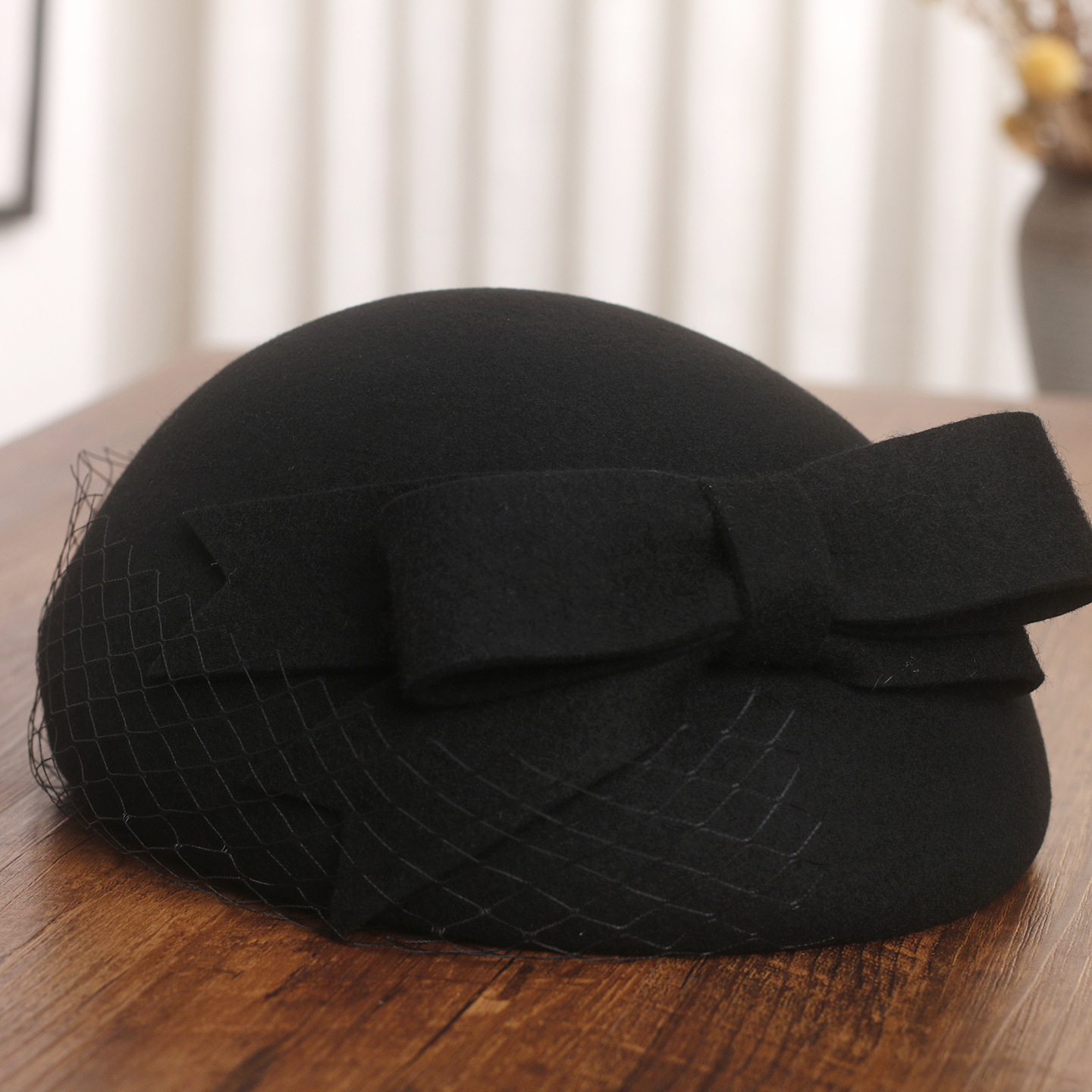 French Elegant Mesh-Bow Wool B - Beret French Wool avis et prix