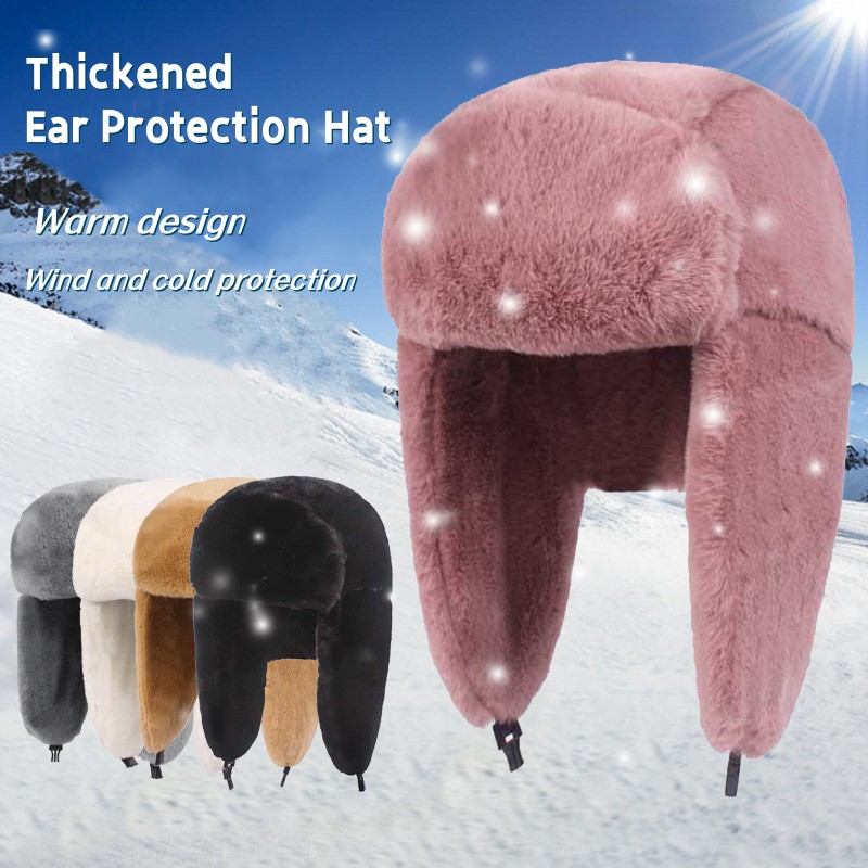New Winter Warm Thick Plush Bo - Trapper Hat Ear Flap avis et prix