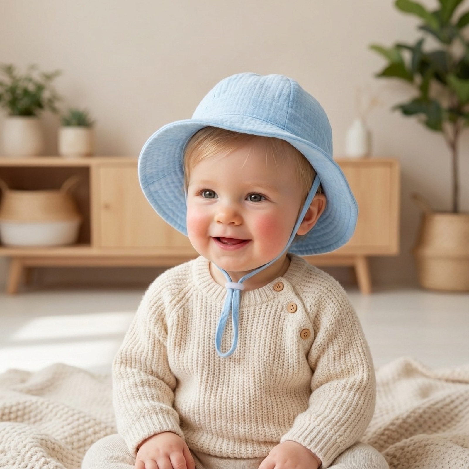 Kids' Baby Solid Color Soft Fo - Visor Sun Hat avis et prix