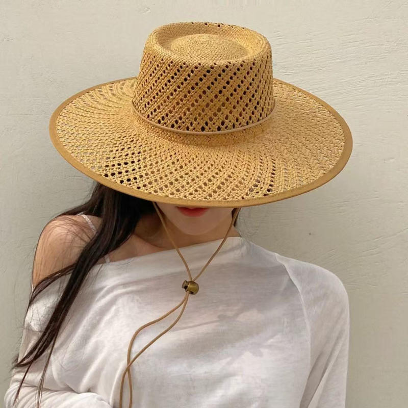 New Hand Woven Hollow Circular - Cowboy Hat Straw avis et prix