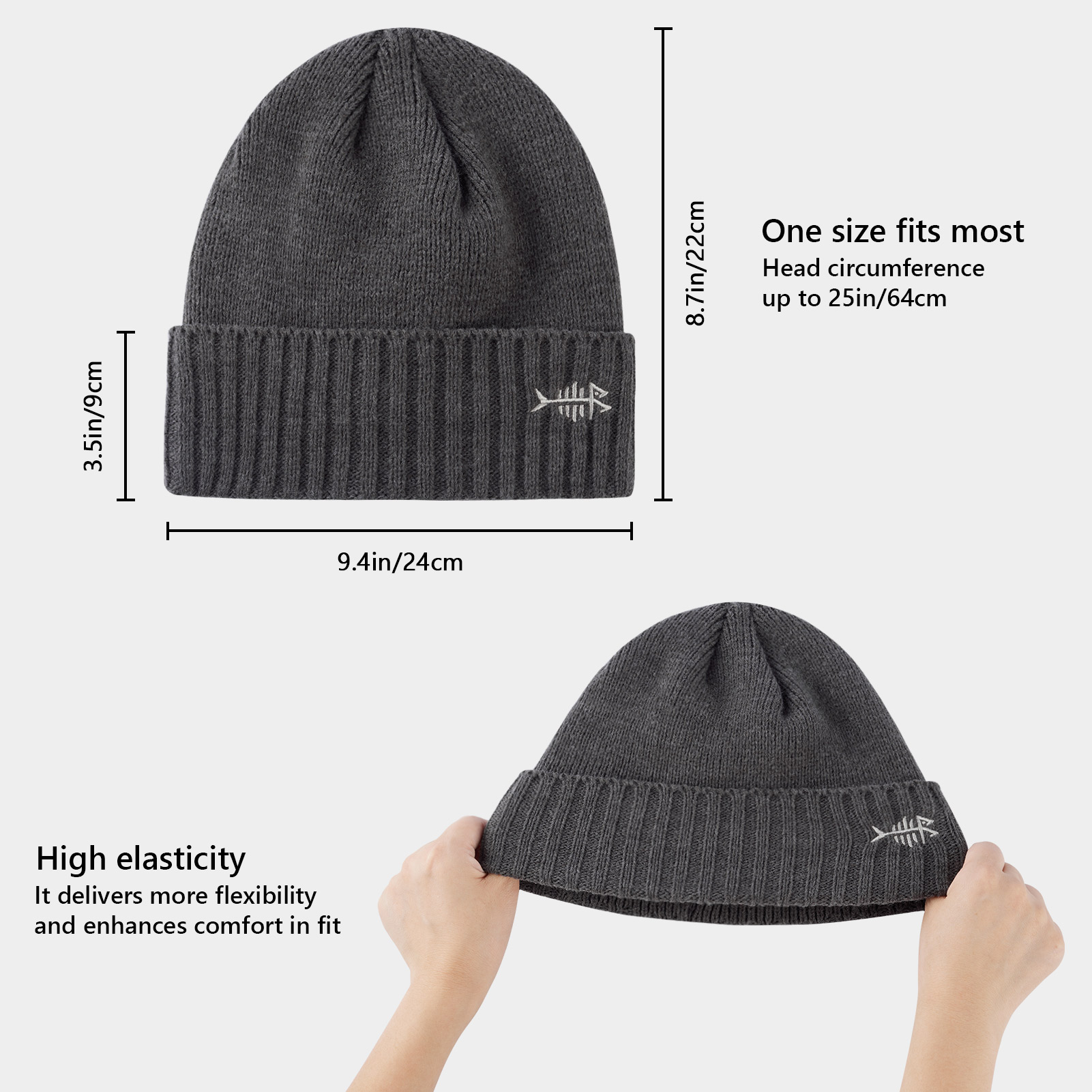 BASSDASH Winter Beanie Hats wi - Beanie Cuffed Knit avis et prix