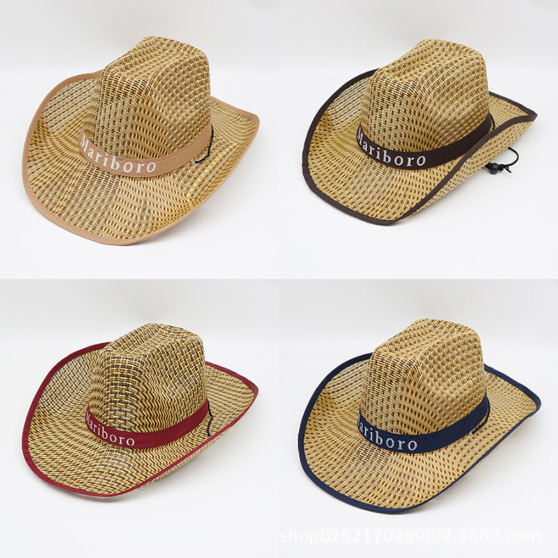 Men Retro Western Cowboy Summe - Cowboy Hat Straw avis et prix