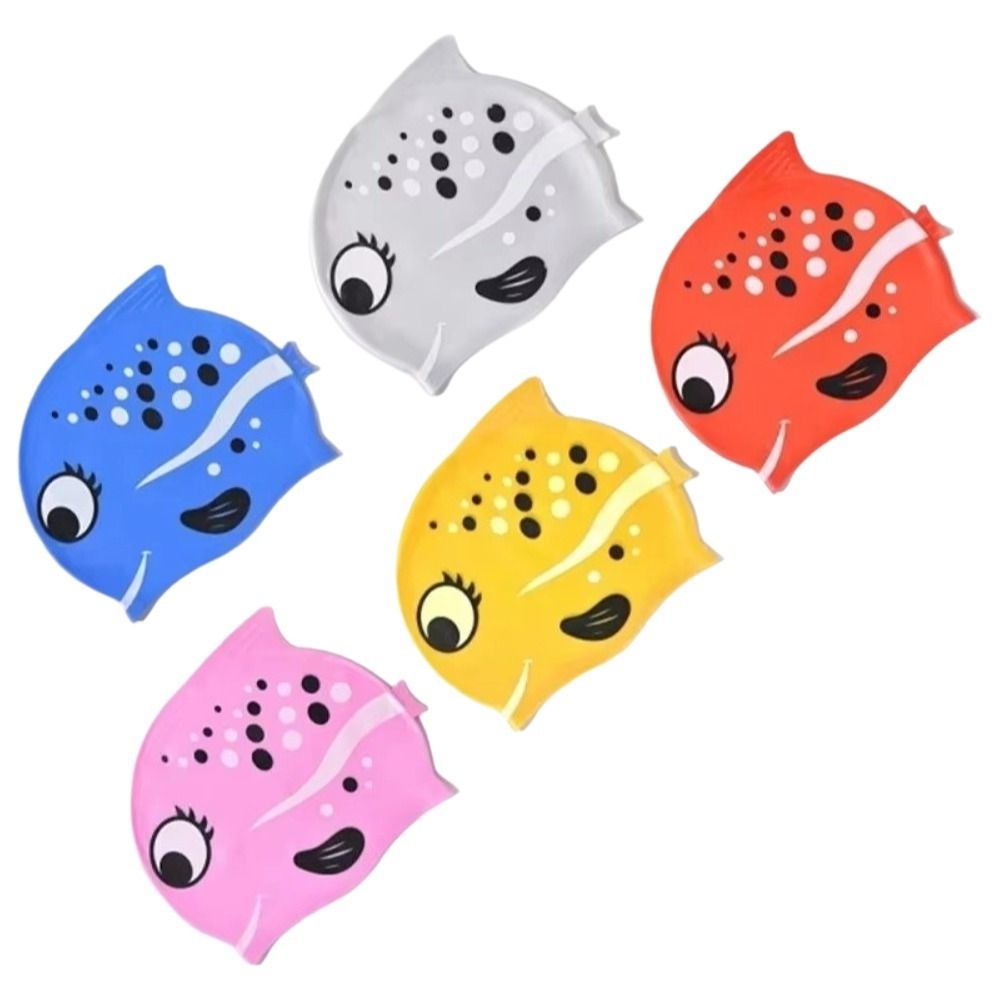 Cute Elastic Children's Swimmi - Swim Hat Silicone avis et prix