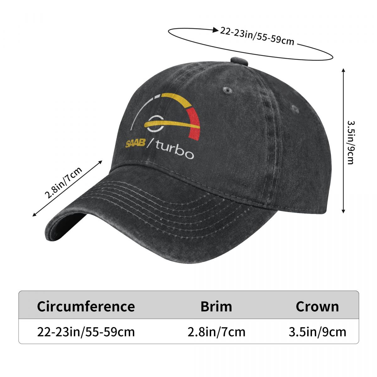 Washed Men's Baseball Cap Turb - Golf Cap Dad avis et prix
