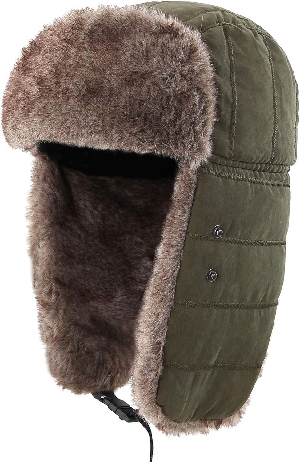 Men's Trapper Hat with Ear Fla - Winter Trapper Hat avis et prix