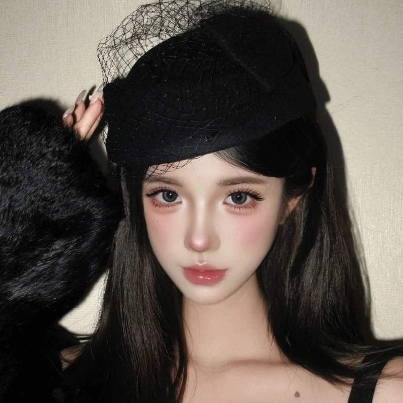 Fashion Mesh Flat Top Beret Ha - Beret French Wool avis et prix