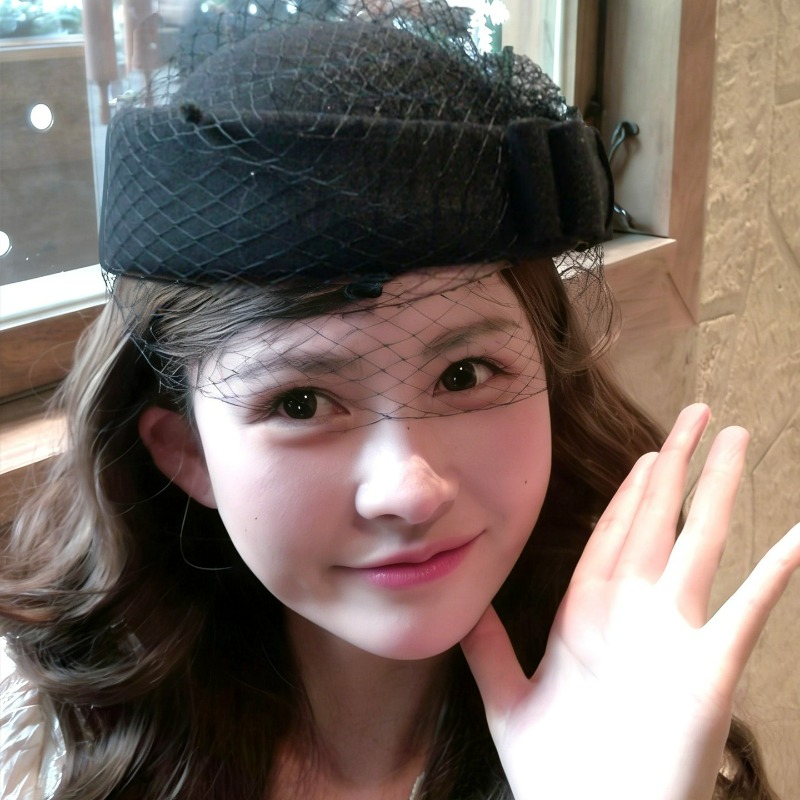 Fashion Mesh Flat Top Beret Ha - Beret French Wool avis et prix