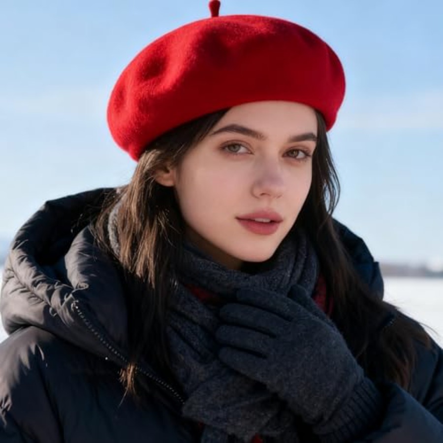 Women Classic French Beret Hat - Beret French Wool avis et prix