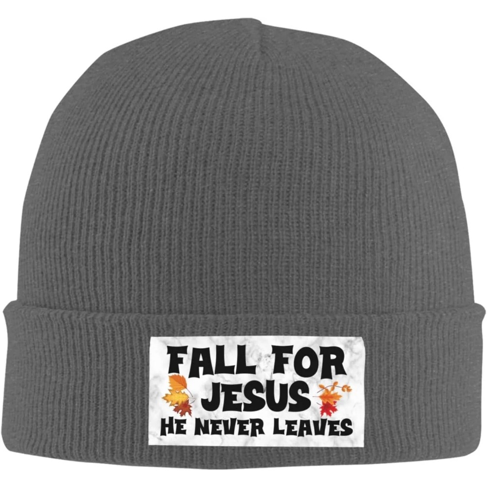 Fall For Jesus He Never Leaves - Beanie Cuffed Knit avis et prix