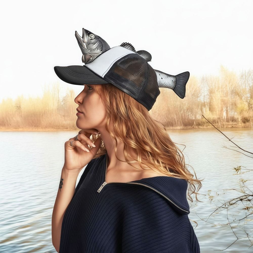 Funny 3D Fish Animal Trucker H - Trucker Cap Mesh avis et prix