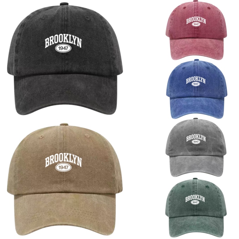 Brooklyn 1947 Printed Washed C - Golf Cap Dad avis et prix