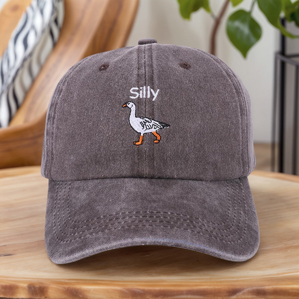 Funny Embroidered Silly Goose  - Dad Hat Cotton avis et prix