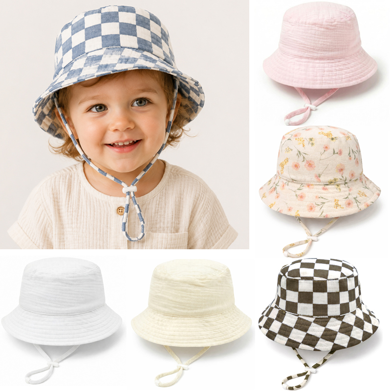 Muslin Baby Summer Hat Adjusta - Bucket Hat Cotton avis et prix
