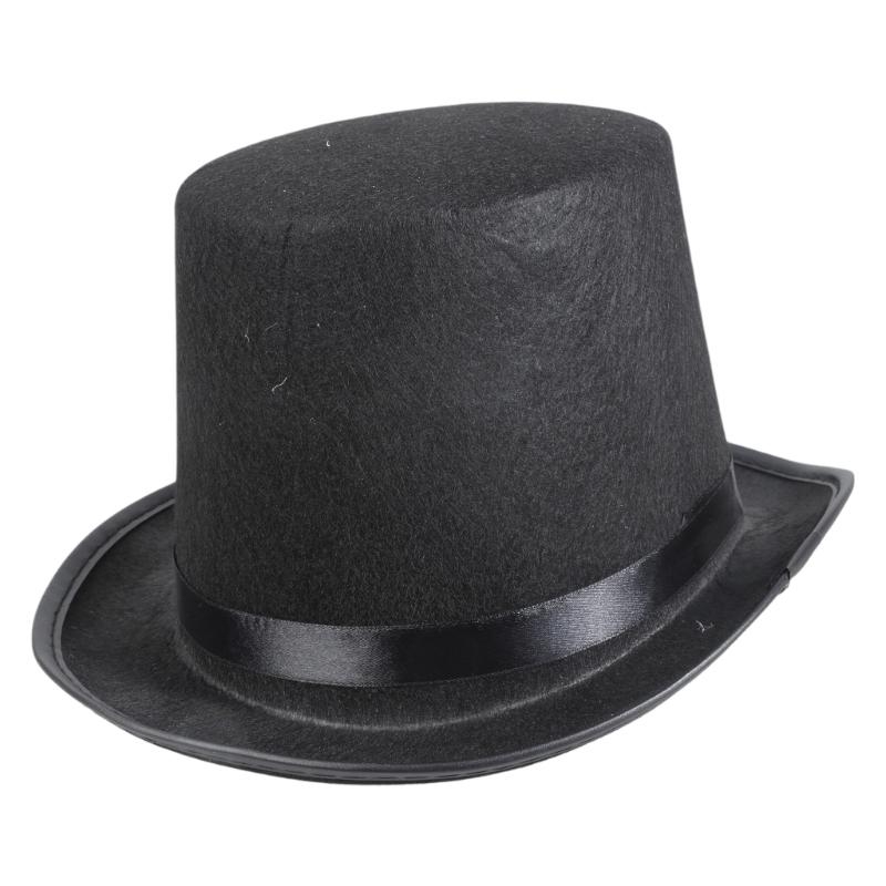 Retro Top Hat Magician Costume - Fedora Hat Wool avis et prix