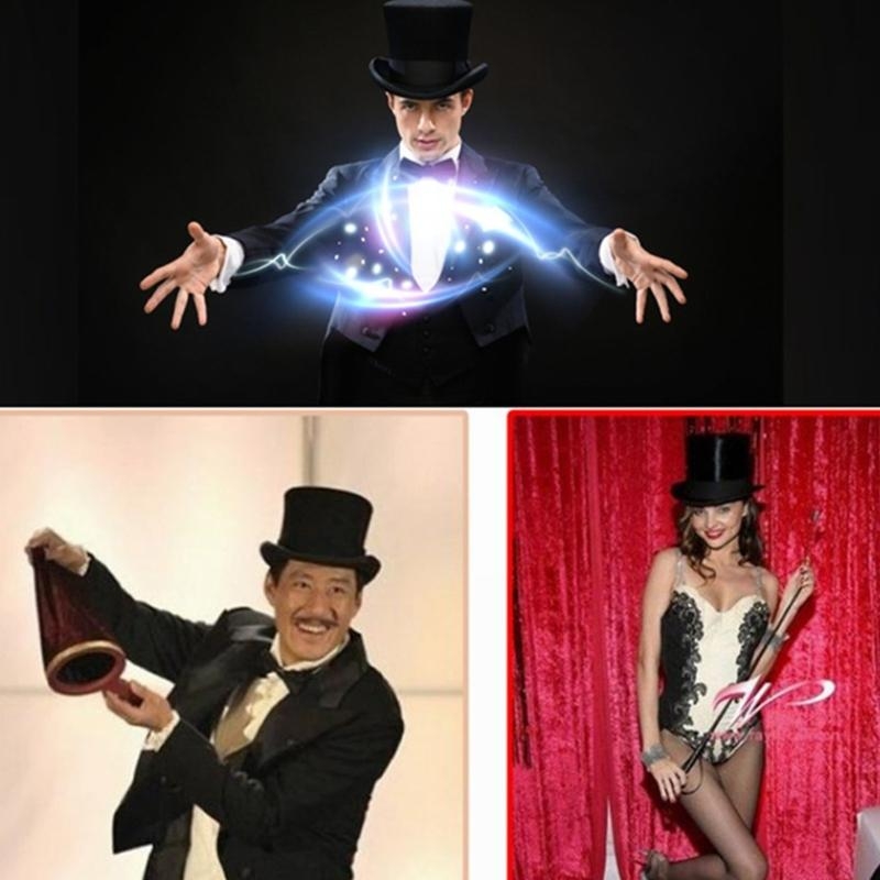 Retro Top Hat Magician Costume - Fedora Hat Wool avis et prix