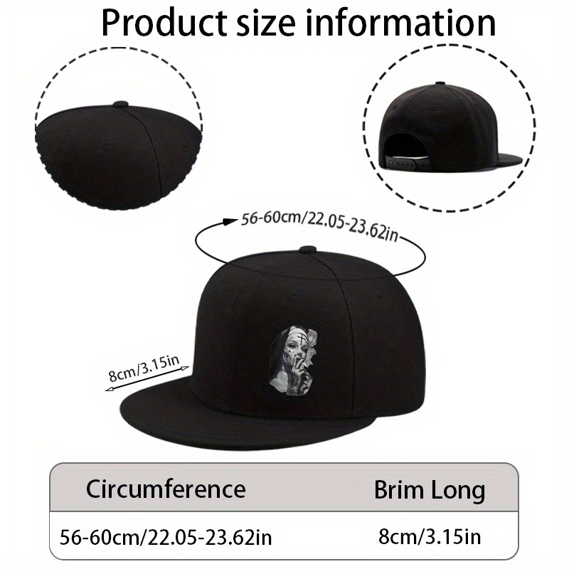 Fashion Flat Brim Baseball Cap - Snapback Hat Flat avis et prix