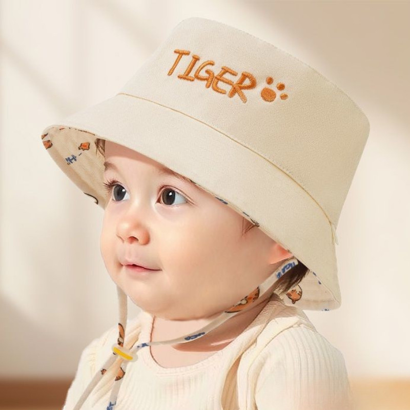 Letter Embroidered Baby Bucket - Bucket Hat Cotton avis et prix