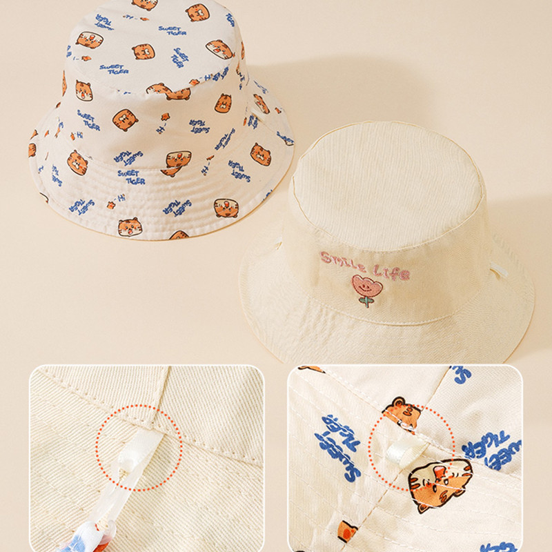 Letter Embroidered Baby Bucket - Bucket Hat Cotton avis et prix
