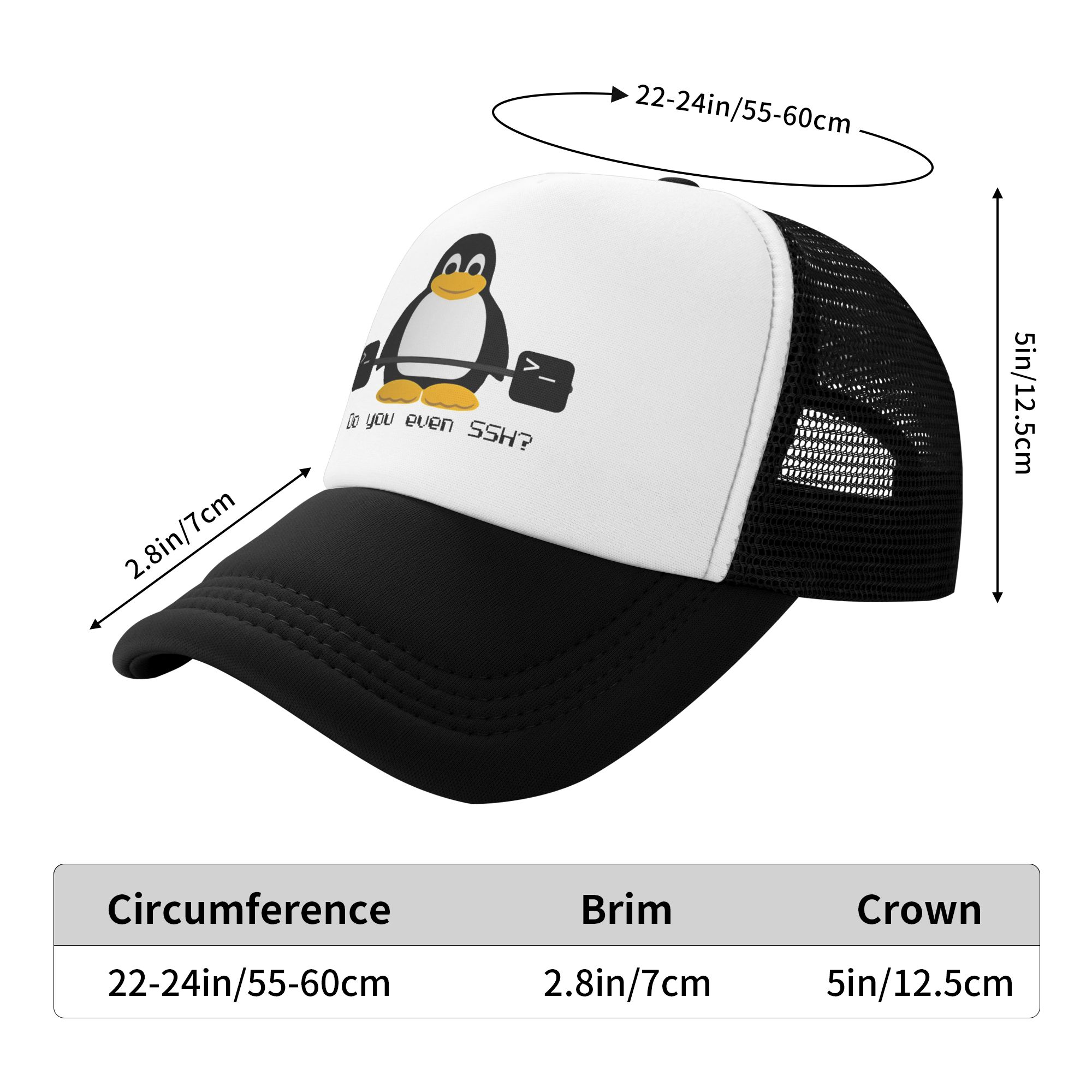 Do You Even Ssh  Mesh Sun Hats - Trucker Cap Mesh avis et prix