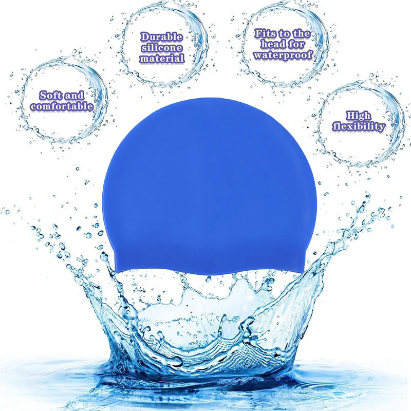 Waterproof Silicone Swim Caps  - Swim Hat Silicone avis et prix