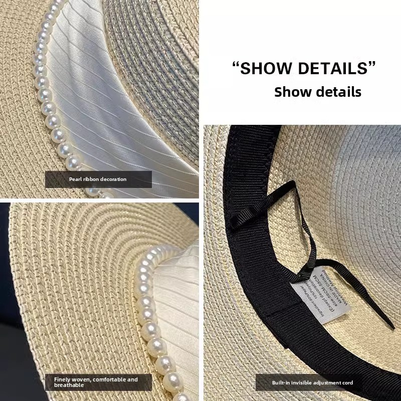 2025 New Style Hat Retro Flat  - Sun Hat Wide Brim avis et prix