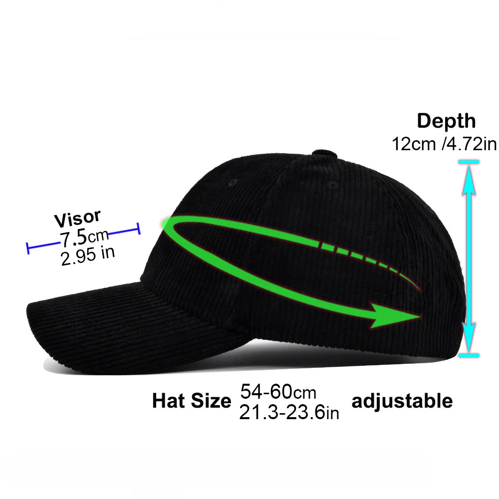 Corduroy Trucker Hat Unisex 5  - Corduroy Cap 5 Panel avis et prix