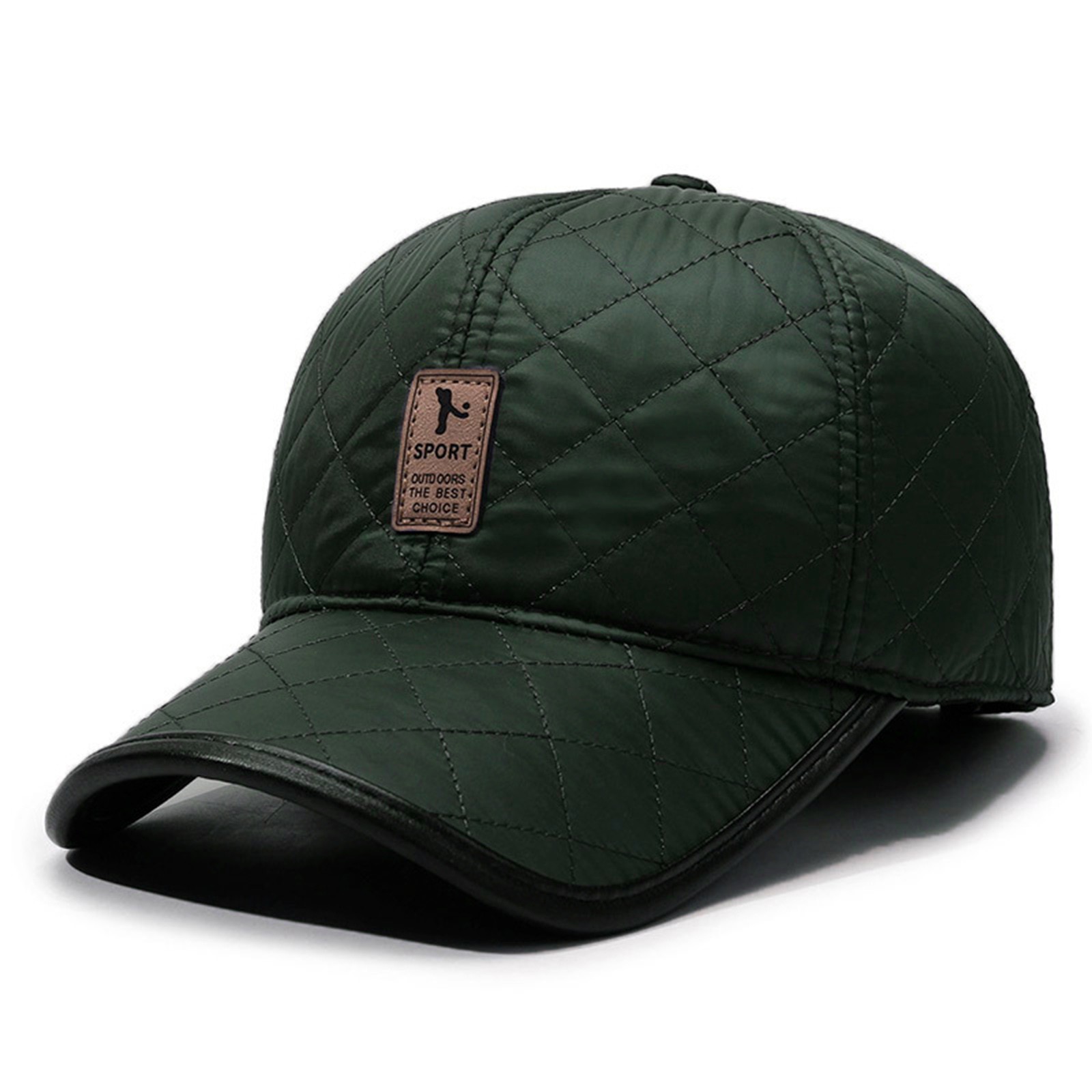 Winter Men PU Baseball Cap War - Winter Trapper Hat avis et prix
