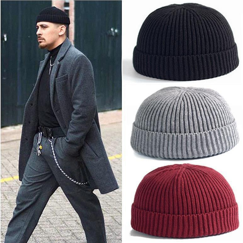 Winter Knitted Hat Warm Outdoo - Beanie Cuffed Knit avis et prix