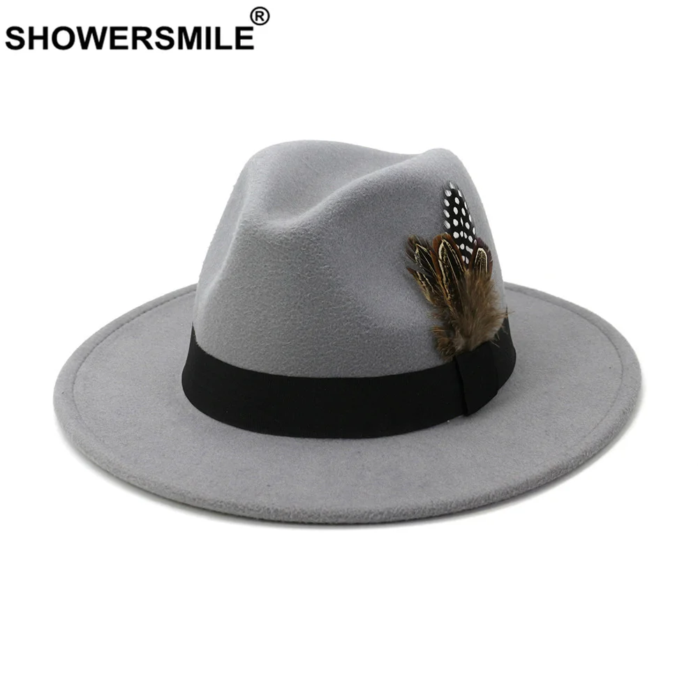 SHOWERSMILE Royal Blue Women M - Fedora Hat Wool avis et prix