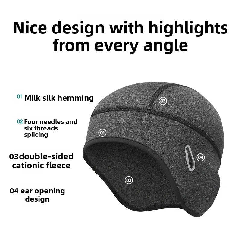 Winter Cycling Warm Cap MTB He - Skull Cap Helmet Liner avis et prix
