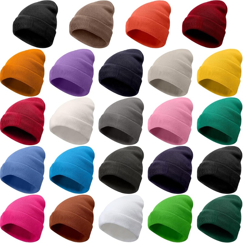 1pc Winter Warm Thick Beanie H - Beanie Cuffed Knit avis et prix