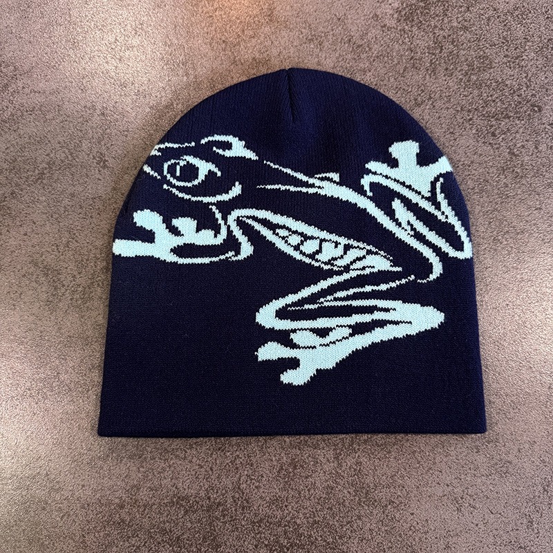 Tree Frog Print Beanie Men Wom - Beanie Cuffed Knit avis et prix
